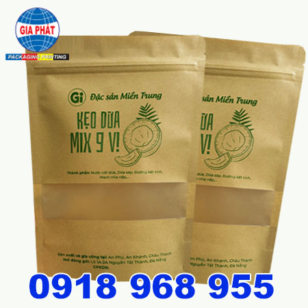 In túi giấy kraft zipper| baobigiaphat.vn